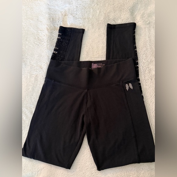 Victoria's Secret Pants - Victoria's Secret Black lace Leggings